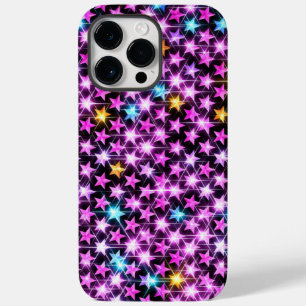 beautiful colourful purple shiny stars Case-Mate iPhone 14 pro max case