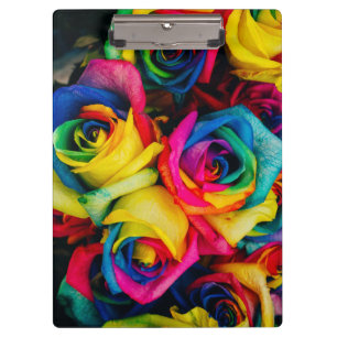 Beautiful Colourful roses Clipboard