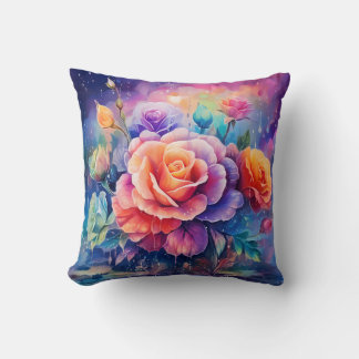 Beautiful Colourful Roses Cushion