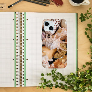 Beautiful, Colourful, Sea Shells, Beach Theme iPhone 16 Case