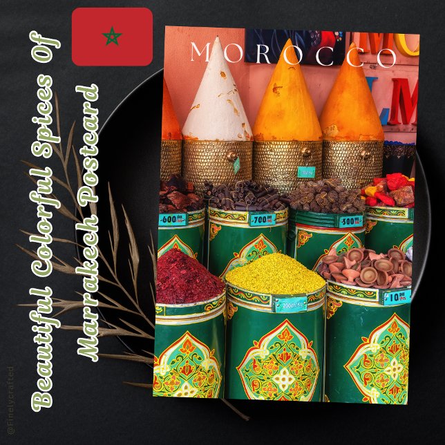 Beautiful Colourful Spices Of Marrakech  Postcard (Creator Uploaded)