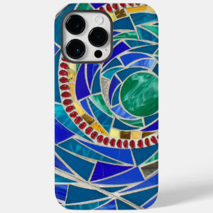 Beautiful Colourful Stained Glass Abstract Swirl Case-Mate iPhone 14 Pro Max Case