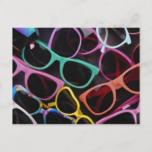 Beautiful Colourful sunglasses Postcard