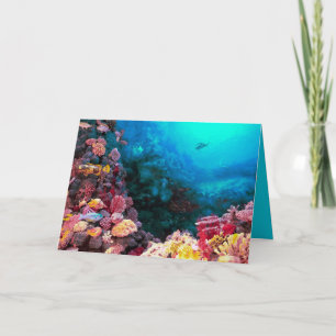 Beautiful Colourful Vibrant Unsersea Tropical Card