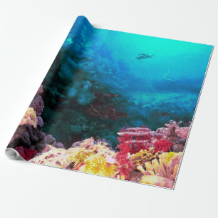 Beautiful Colourful Vibrant Unsersea Tropical Wrapping Paper