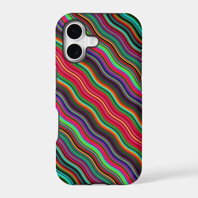 Beautiful Colourful Wavy Stripe Pattern (Back)