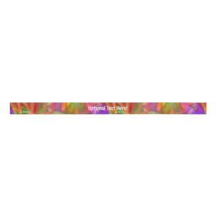 Beautiful Colours - Abstract Floral - Optional Tex Grosgrain Ribbon