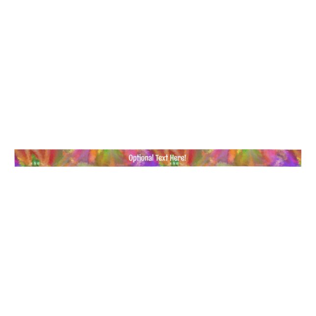 Beautiful Colours - Abstract Floral - Optional Tex Grosgrain Ribbon (Front)