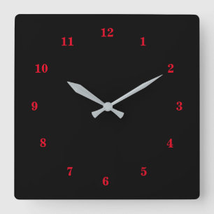 Beautiful Colours - Customisable Square Wall Clock
