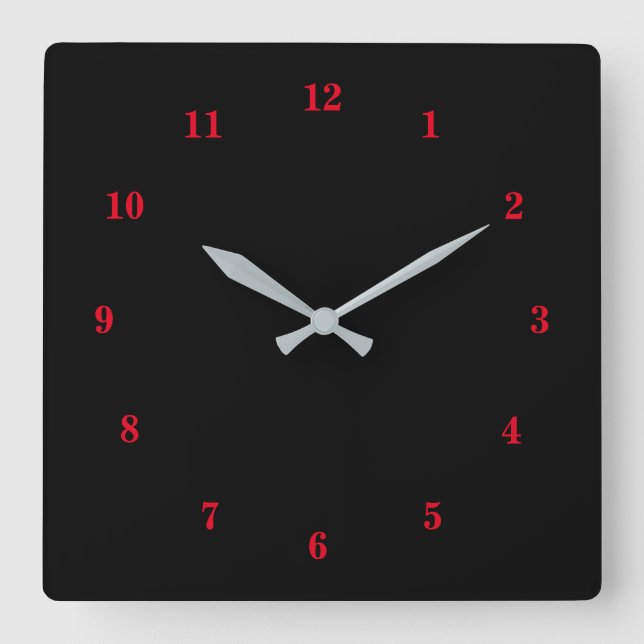 Beautiful Colours - Customisable Square Wall Clock (Front)