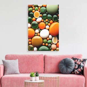 Beautiful Colours Mix for Pebbles Canvas Print