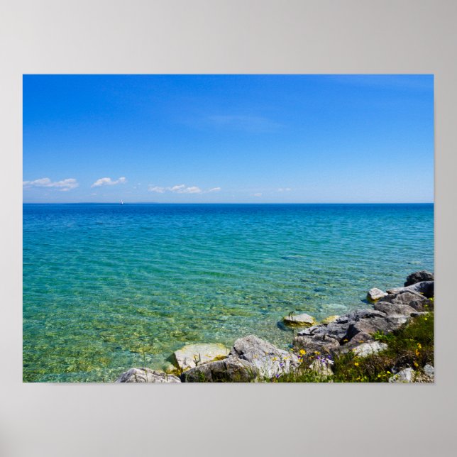 Beautiful Colours Of Lake Huron Poster (Front)