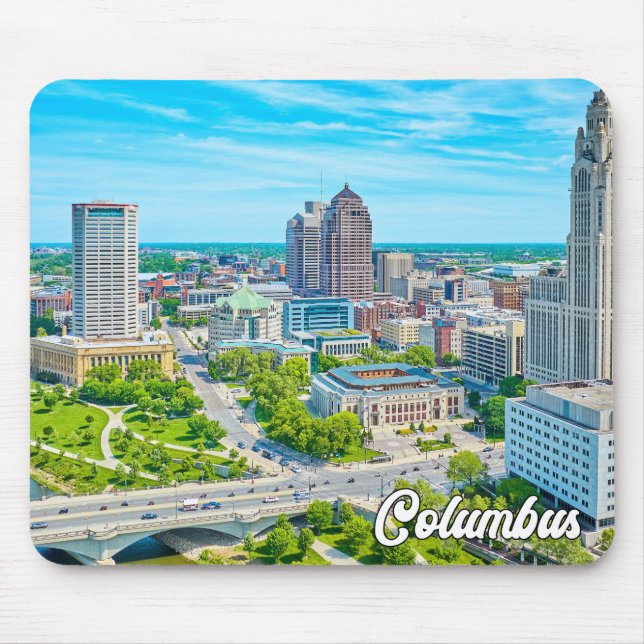 Beautiful Columbus, Ohio, United States Mouse Mat (Front)