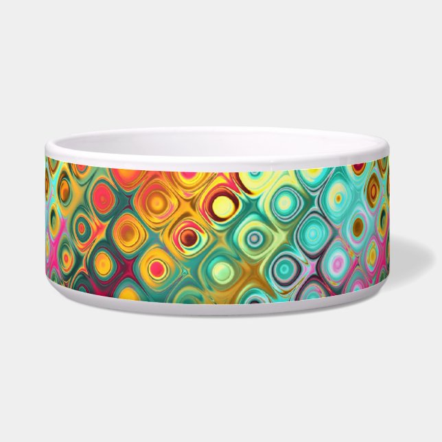 Beautiful cool abstract squares circles glass glow (Front)
