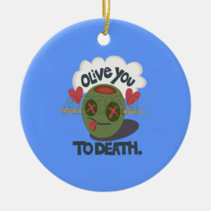 Beautiful Cool I love Africa Art Ceramic Tree Decoration