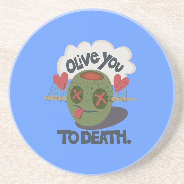 Beautiful Cool I love Africa Art Coaster (Front)