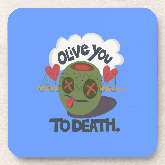 Beautiful Cool I love Africa Art Coaster (Front)