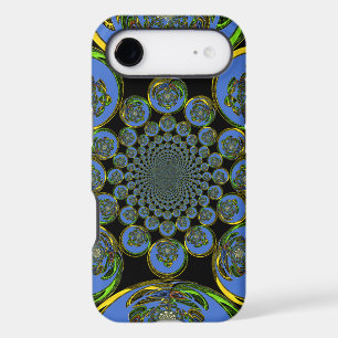 Beautiful cool royal blue black Kaleidoscope art