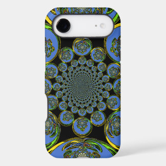 Beautiful cool royal blue black Kaleidoscope art