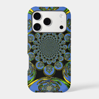 Beautiful cool royal blue black Kaleidoscope art