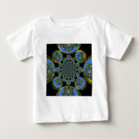 Beautiful cool royal blue black Kaleidoscope art