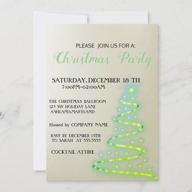 Beautiful, Cool, Sparkly,  Invitation (Front)