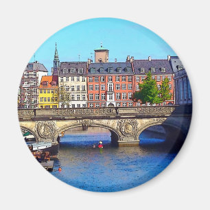 “Beautiful Copenhagen”, Photo / Digital Painti Magnet