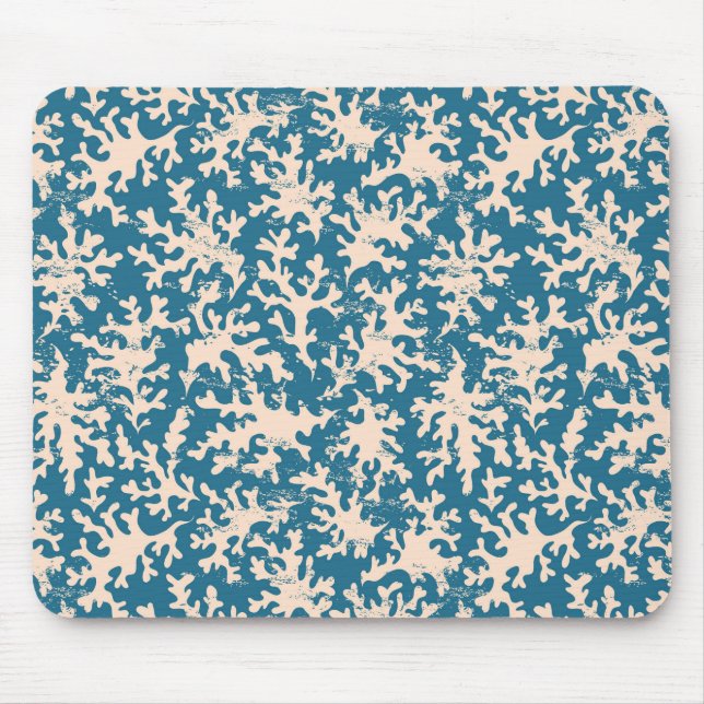 Beautiful Coral Pattern Mouse Mat (Front)