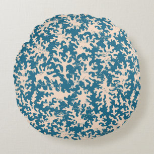 Beautiful Coral Pattern Round Cushion