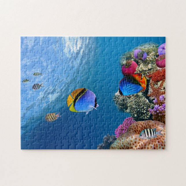 Beautiful coral underwater puzzle (Horizontal)