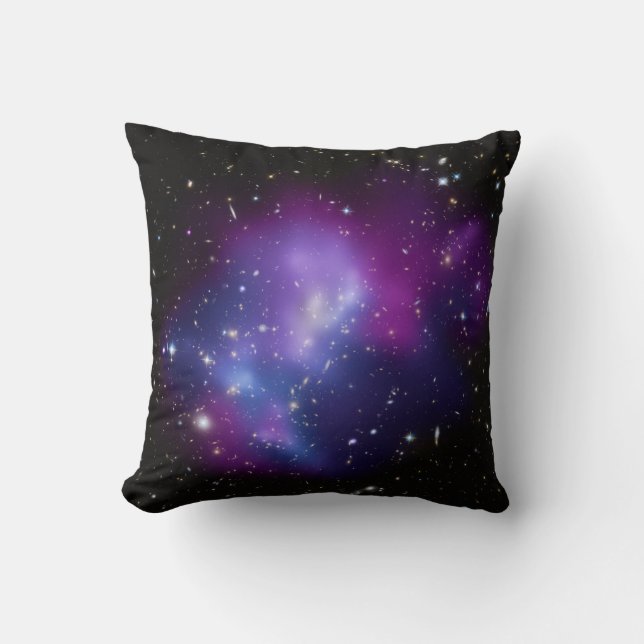 Beautiful cosmic space galaxy clusters cushion (Front)