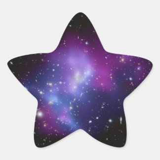 Beautiful cosmic space galaxy clusters star sticker