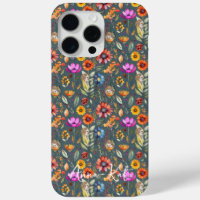 Beautiful Cottage Grey Wildflower & Hedgehogs Case