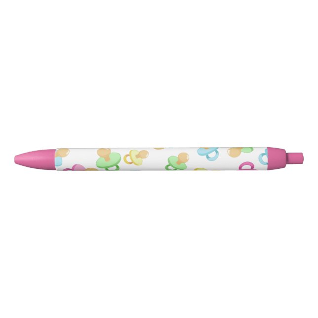 Beautiful Country Baby Shower Infant Custom Gift Black Ink Pen (Front)
