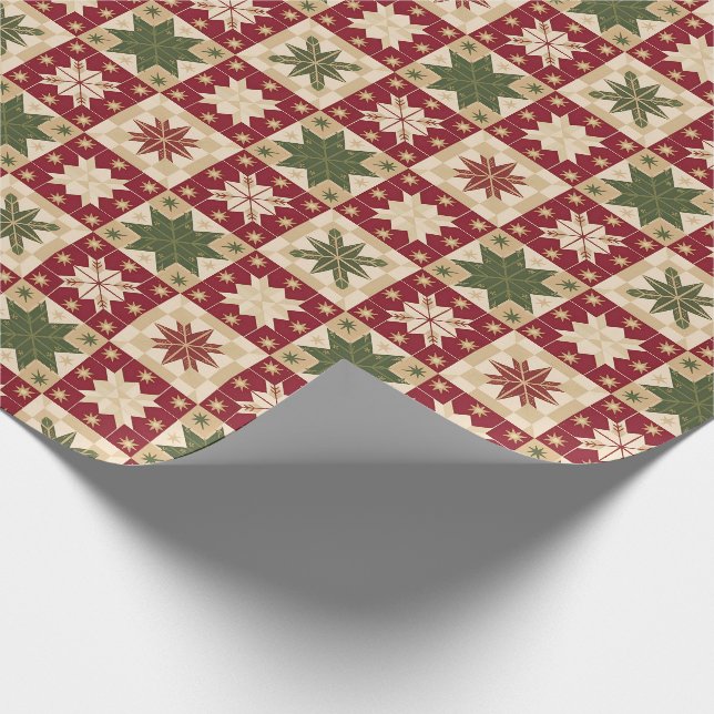 Beautiful Country Christmas Wrapping Paper (Corner)