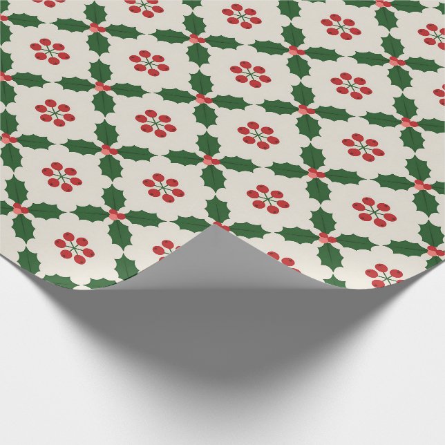 Beautiful Country Christmas Wrapping Paper (Corner)