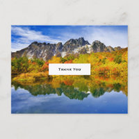 Beautiful Country Lake Photo Wedding Thank You