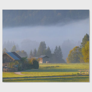 Beautiful Country Scenic Outdoors Photo Cabin Gift Wrapping Paper