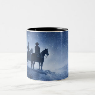 Beautiful Country Western Cowboys Southwestern Two-Tone Coffee Mug