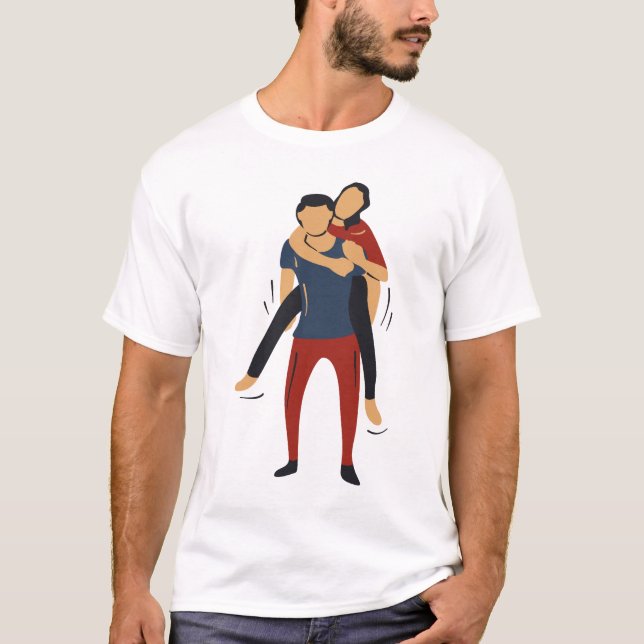  "Beautiful Couple Enjoying the Moment" T-Shirt (Front)