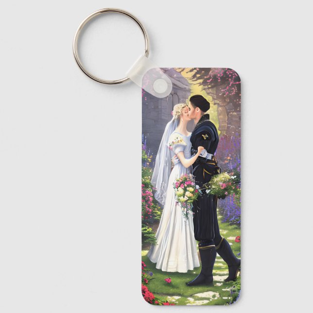 Beautiful Couple in The Park Key Ring (Front)