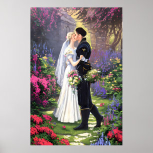 Beautiful Couple in The Park Poster