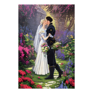 Beautiful Couple in The Park Poster