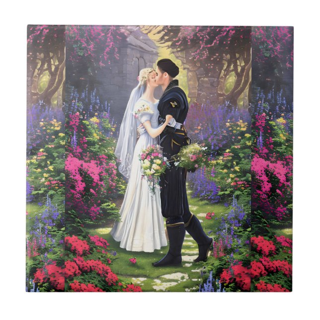 Beautiful Couple in The Park Tile (Front)