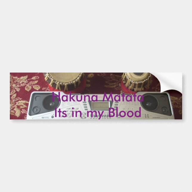 Beautiful Creative Corner: Musical Tapestry Bumper Sticker (Front)