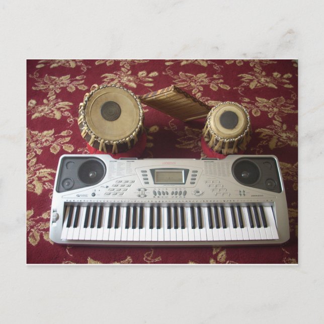 Beautiful Creative Corner: Musical Tapestry Postcard (Front)