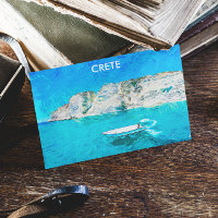Beautiful Crete Greece Ocean Painting