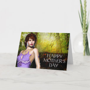 Beautiful Crystal Elf - Fantasy Mother's Day Card