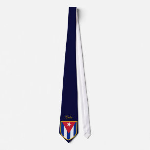 Beautiful Cuba Flag Tie