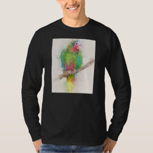 Beautiful Cuban Parrot Portrait Cute Bird Wildlife T-Shirt